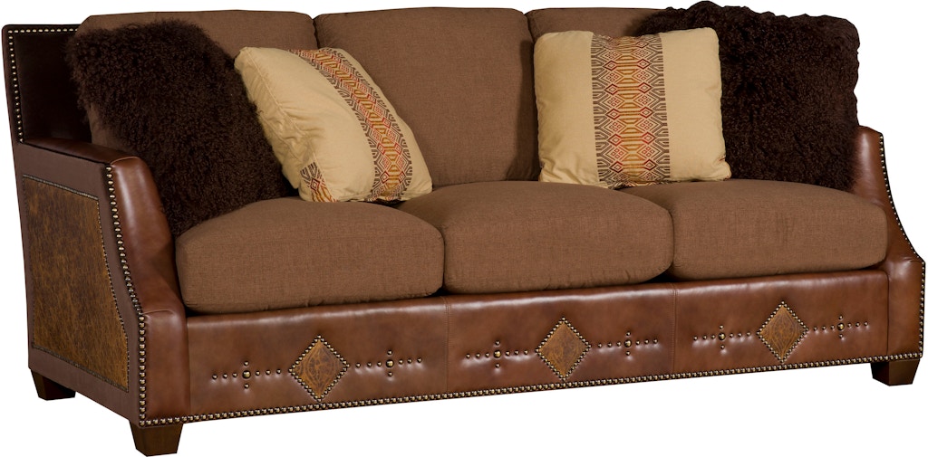 gamma king leather sofa